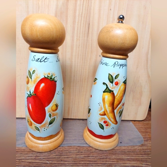 Other - Vintage Ceramic Salt Shaker and Pepper Mill